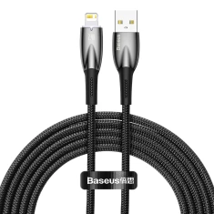 Кабель Baseus Glimmer Series Fast Charge USB-A to Lightning 2m Black (CADH000301)