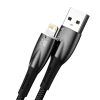 Кабель Baseus Glimmer Series Fast Charge USB-A to Lightning 2m Black (CADH000301)