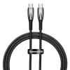 Кабель Baseus Glimmer Series Fast Charge USB-C to USB-C 100W 1m Black (CADH000701)