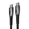 Кабель Baseus Glimmer Series Fast Charge USB-C to USB-C 100W 1m Black (CADH000701)