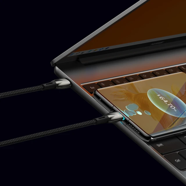 Кабель Baseus Glimmer Series Fast Charge USB-C to USB-C 100W 1m Black (CADH000701)