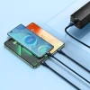 Кабель Baseus Flash Series II 3-in-1 Fast Charging USB-A to USB-C/Lightning/microUSB 66W 1.2m Blue (CASS040003)