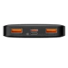 Портативний зарядний пристрій Baseus Bipow Fast Charging 10000 mAh 20W with USB-A to Micro-USB 0.25m Cable Black (PPBD050301)