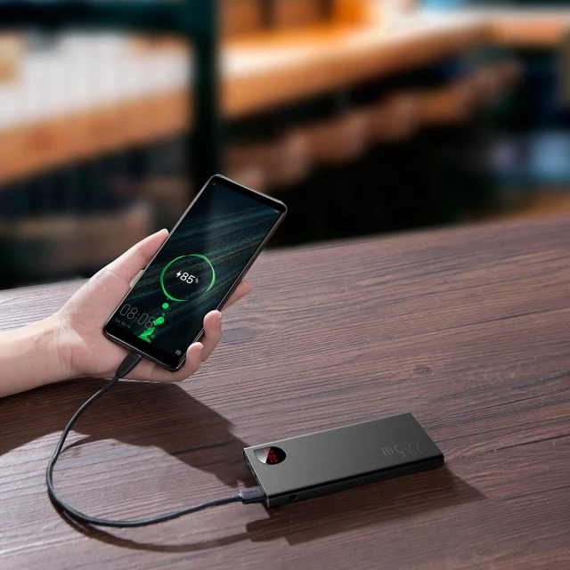 Портативний зарядний пристрій Baseus Adaman Metal Digital Display 22.5W 10000mAh Black (PPAD070001)