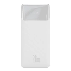 Портативний зарядний пристрій Baseus Bipow Fast Charging 10000 mAh 20W with USB-A to Micro-USB 0.25m Cable White (PPBD050502)