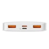 Портативний зарядний пристрій Baseus Bipow Fast Charging 10000 mAh 20W with USB-A to Micro-USB 0.25m Cable White (PPBD050502)
