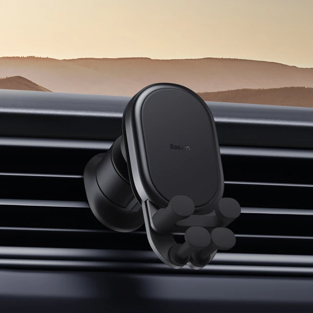 Автотримач з функцією бездротової зарядки Baseus Air Vent 15W Black (SUWX030001)