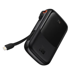 Портативний зарядний пристрій Baseus Qpow Pro Overseas Edition 20W 10000mAh with USB-A to USB-C Cable Black (PPQD060001)