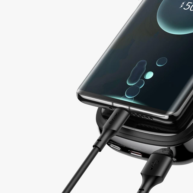 Портативний зарядний пристрій Baseus Qpow Digital Display Fast Charging 22.5W 10000mAh with USB-C Cable White (PPQD060102)