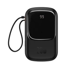 Портативний зарядний пристрій Baseus Qpow Digital Display Fast Charging 20W 20000mAh with Lighting Cable Black (PPQD060201)