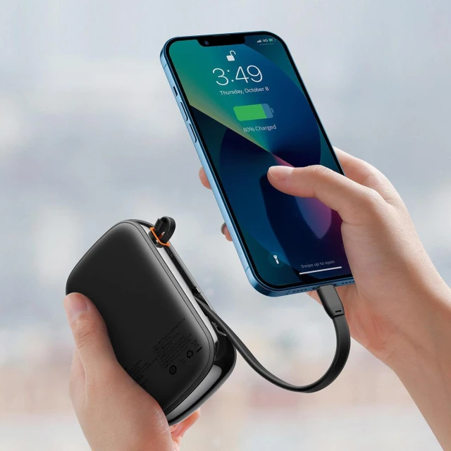 Портативний зарядний пристрій Baseus Qpow Digital Display Fast Charging 20W 20000mAh with Lighting Cable Black (PPQD060201)