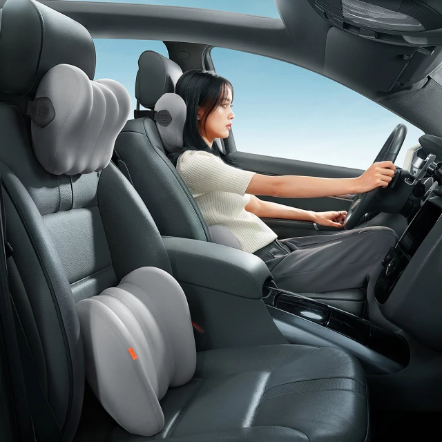 Автомобільна подушка для підголовника Baseus ComfortRide Gray (CNTZ000013)