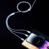 Кабель Baseus StarSpeed 3-in-1 USB-A to USB-C/Lightning/microUSB 1.2 m Black (CAXS000001)