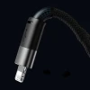 Кабель Baseus StarSpeed 3-in-1 USB-A to USB-C/Lightning/microUSB 1.2 m Black (CAXS000001)