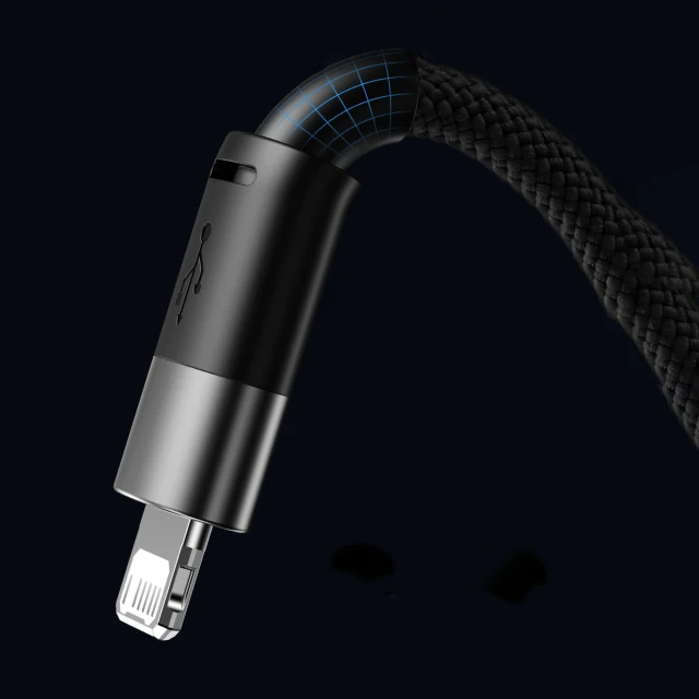 Кабель Baseus StarSpeed 3-in-1 USB-A to USB-C/Lightning/microUSB 1.2 m Black (CAXS000001)