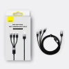 Кабель Baseus StarSpeed 3-in-1 USB-A to USB-C/Lightning/microUSB 1.2 m Black (CAXS000001)
