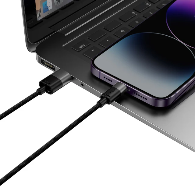 Кабель Baseus StarSpeed 3-in-1 USB-A to USB-C/Lightning/microUSB 1.2 m Black (CAXS000001)