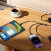 Кабель Baseus StarSpeed 3-in-1 USB-A to USB-C/Lightning/microUSB 1.2 m Black (CAXS000001)