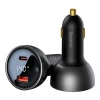 Автомобільний зарядний пристрій Baseus Digital Display Fast Charger USB-A/USB-C 140W with USB-C to USB-C Cable Black (CGZX070001)
