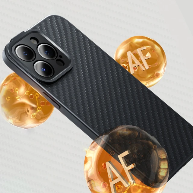 Чохол і захисне скло Baseus Synthetic Fiber для iPhone 14 Pro Max Black with MagSafe (ARQW000301)