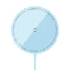 Бездротовий зарядний пристрій Baseus Simple Mini3 15W Blue with MagSafe (CCJJ040303)