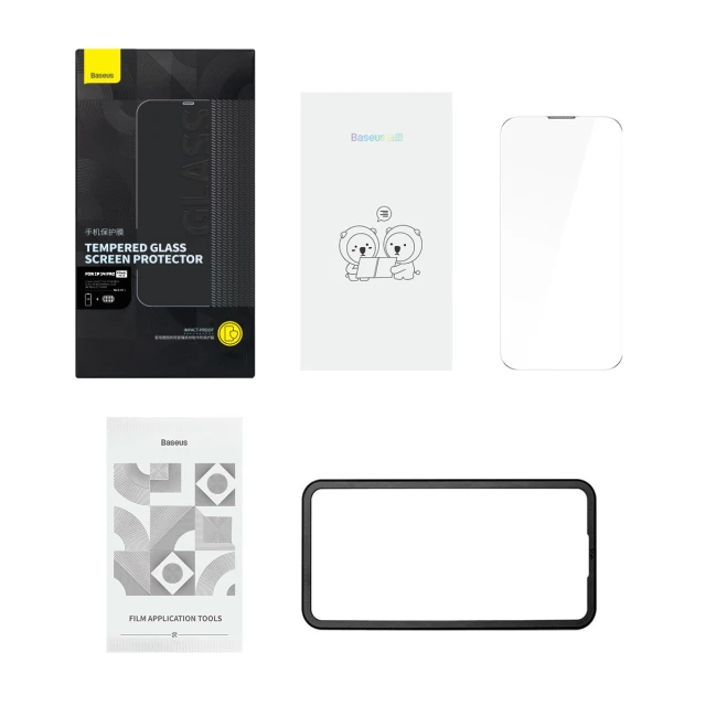 Захисне скло Baseus Tempered Glass 0.3mm with Speaker Cover для iPhone 14 Pro Transparent (SGXT000402)