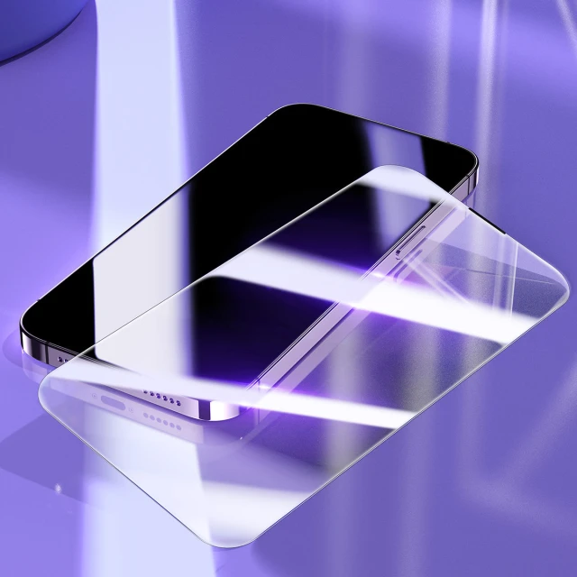 Захисне скло Baseus Tempered Glass 0.3mm with Speaker Cover для iPhone 14 Pro Transparent (2 Pack) (SGXT001302)