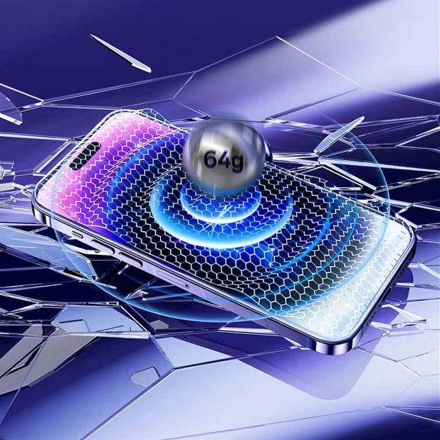 Захисне скло Baseus Anti-Blue 0.3mm with Speaker Cover для iPhone 14 Pro Transparent (SGXT001502)
