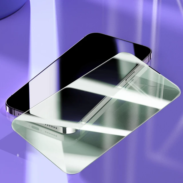 Захисне скло Baseus Anti-Blue 0.3mm with Speaker Cover для iPhone 14 Pro Transparent (SGXT001502)