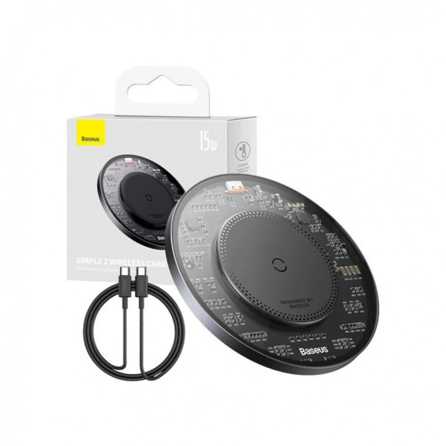 Бездротовий зарядний пристрій Simple 2 15W Black (CCJJ050001)