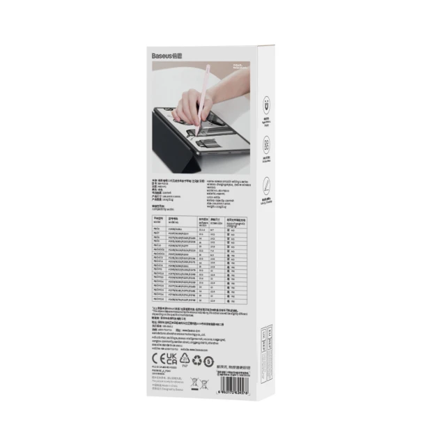 Стилус Baseus Smooth Writing 2 Wireless Charging для iPad Pink (SXBC060104)