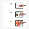 Стилус Baseus Smooth Writing 2 with LED Indicators Active для iPad White (SXBC060402)