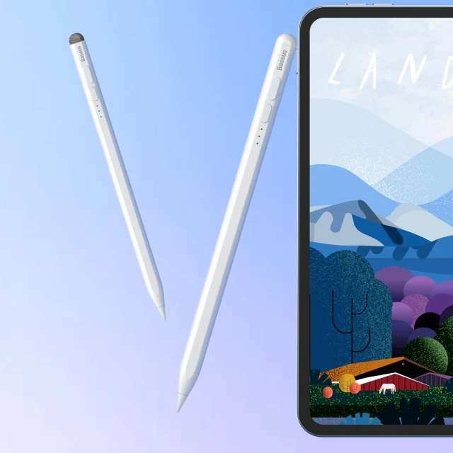 Стилус Baseus Smooth Writing 2 with LED Indicators Active для iPad White (SXBC060402)