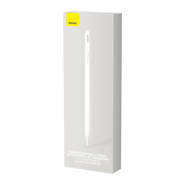 Стилус Baseus Smooth Writing 2 with LED Indicators Active для iPad White (SXBC060402)