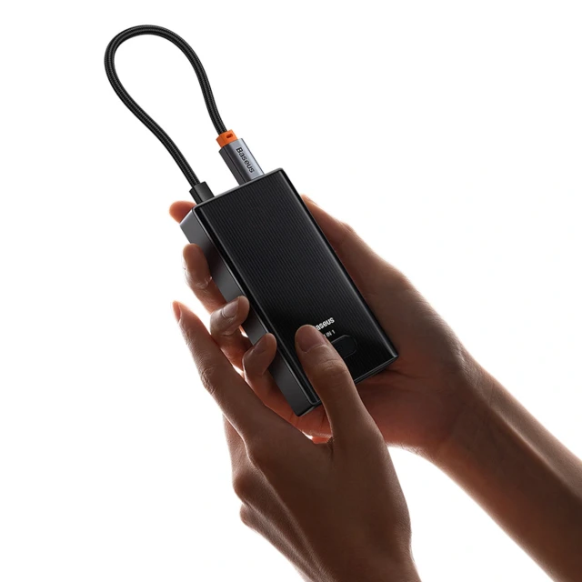 USB-C хаб Baseus PioneerJoy 4xUSB-A 3.0 сірий (6932172625955)