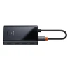 USB-C хаб Baseus PioneerJoy 4xUSB-A 3.0 сірий (6932172625955)