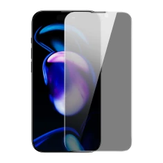 Захисне скло Baseus 0.4mm Privacy Protection Tempered Glass Anti-Spy (with Dust Filter & Mounting Kit) для iPhone 14 Pro Transparent (SGKN050802)