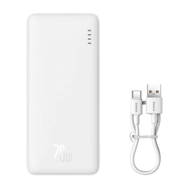 Портативний зарядний пристрій Baseus Airpow 20W 10000mAh White (PPQD090002)