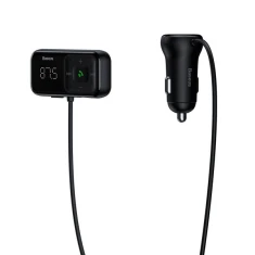 Автомобільний зарядний пристрій Baseus S-16 Car Bluetooth MP3 Player Black (CCMT000201)