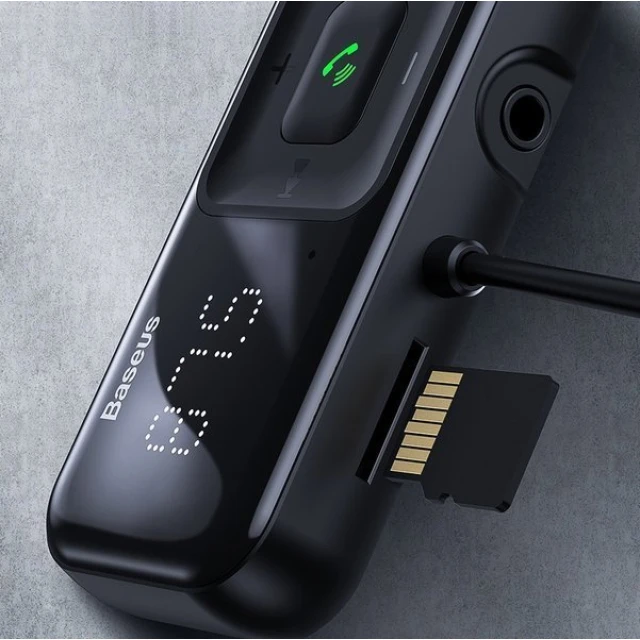 Автомобільний зарядний пристрій Baseus S-16 Car Bluetooth MP3 Player Black (CCMT000201)