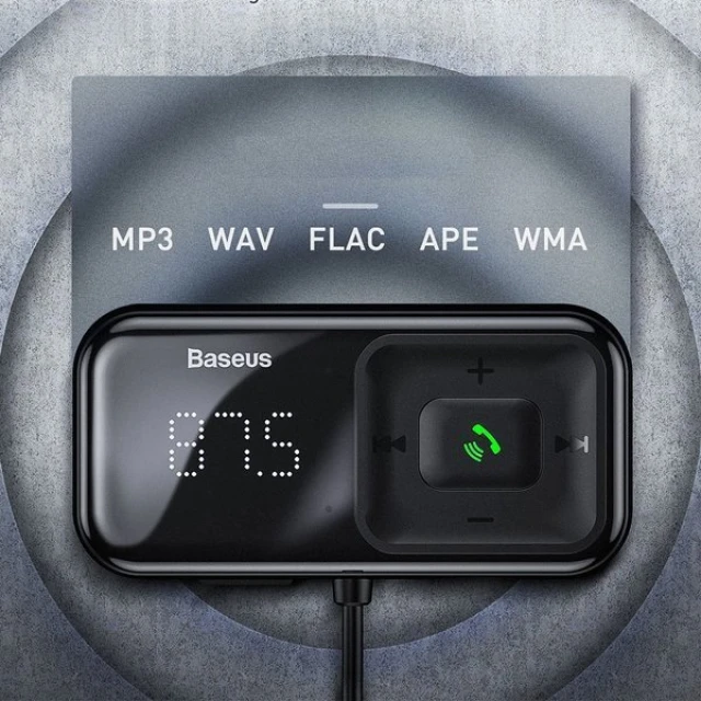 Автомобільний зарядний пристрій Baseus S-16 Car Bluetooth MP3 Player Black (CCMT000201)