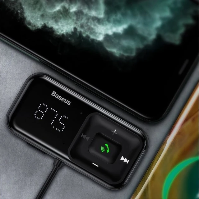 Автомобільний зарядний пристрій Baseus S-16 Car Bluetooth MP3 Player Black (CCMT000201)