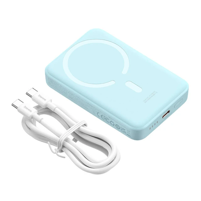 Портативний зарядний пристрій Baseus Magnetic Mini 10000 mAh 30W Blue with MagSafe (PPCX110203)