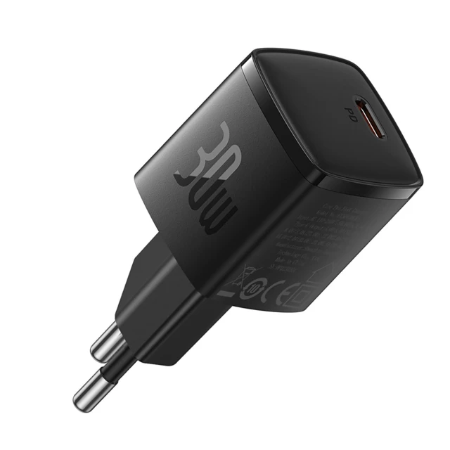 Мережевий зарядний пристрій Baseus Cube Pro 30W USB-C чорний (6932172628666)
