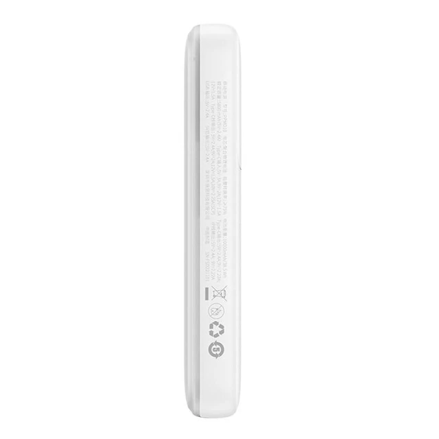Портативний зарядний пристрій Baseus Comet with Built-In Lightning | USB-C Cable (USB-A to USB-C Cable) 10000 mAh 22.5W White (PPMD020002)