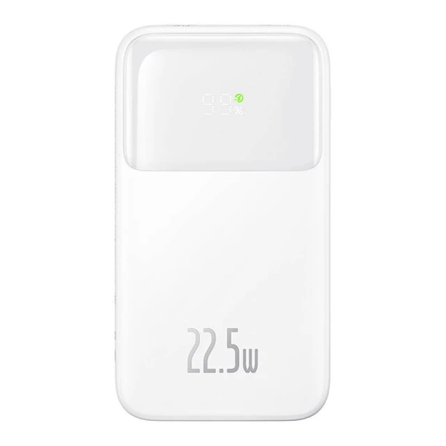 Портативний зарядний пристрій Baseus Comet with Built-In Lightning | USB-C Cable (USB-A to USB-C Cable) 10000 mAh 22.5W White (PPMD020002)