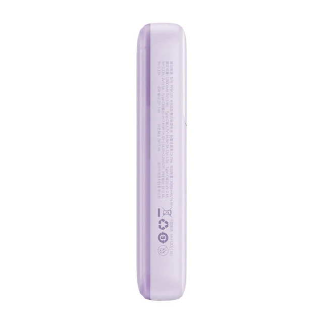 Портативний зарядний пристрій Baseus Comet with Built-In Lightning | USB-C Cable (USB-A to USB-C Cable) 10000 mAh 22.5W Purple (PPMD020005)