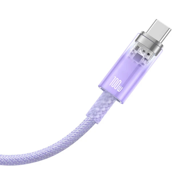 Кабель Baseus Explorer FC USB-A to USB-C 6A 1m Purple (CATS010405)