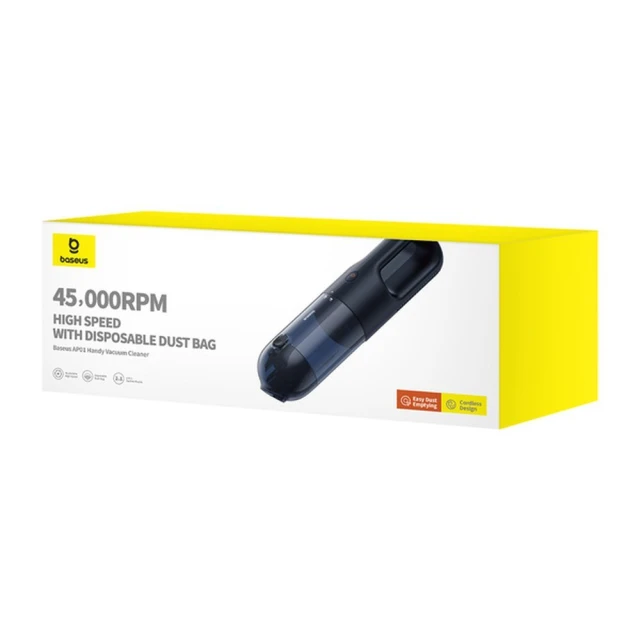 Портативний порохотяг Baseus AP01 5000Pa Black (C30450100111-00)