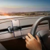 Електромобільний автотримач із сонячною панеллю Baseus T-Space для Tesla Model 3 | Y Black (C40351300111-00)